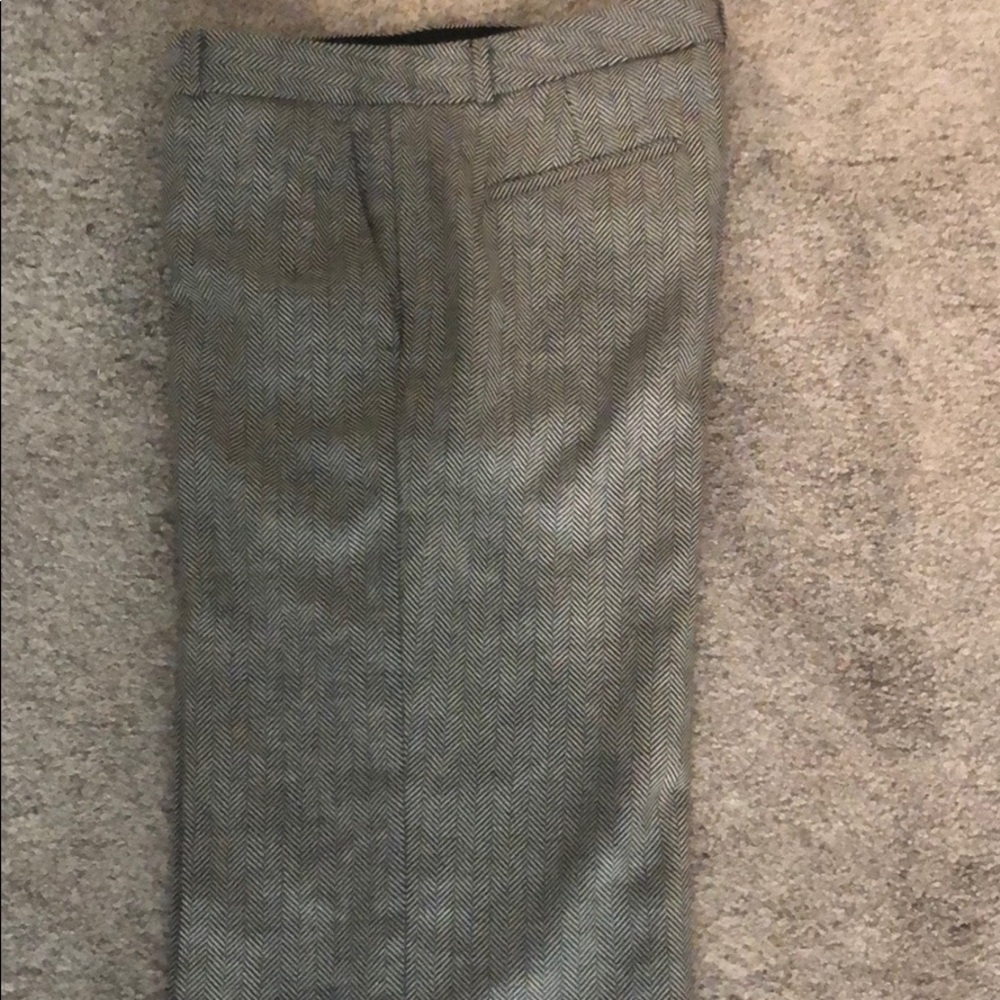 Banana Republic Wide leg herringbone trousers